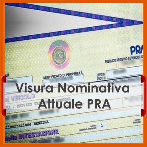 visura nominativa attuale.